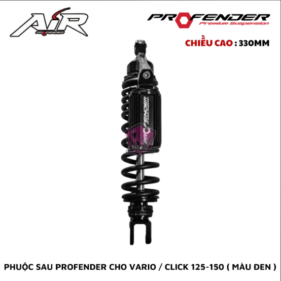 PHUỘC PROFENDER AIR-SERIES VARIO / CLICK 150 ( MÀU ĐEN )