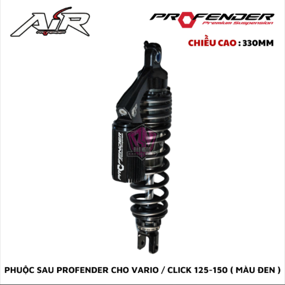 PHUỘC PROFENDER AIR-SERIES VARIO / CLICK 150 ( MÀU ĐEN )