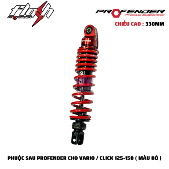 PHUỘC PROFENDER FLASH-SERIES VARIO / CLICK 150 ( MÀU ĐỎ )