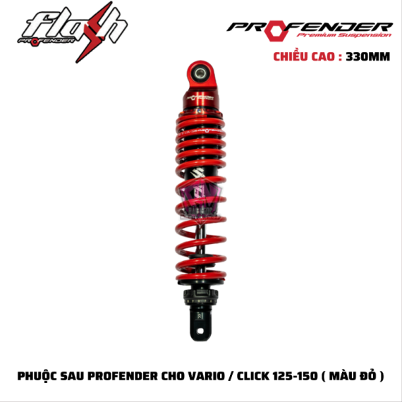 PHUỘC PROFENDER FLASH-SERIES VARIO / CLICK 150 ( MÀU ĐỎ )