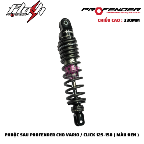 PHUỘC PROFENDER FLASH-SERIES VARIO / CLICK 150 ( MÀU ĐEN )