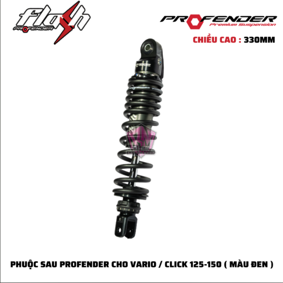 PHUỘC PROFENDER FLASH-SERIES VARIO / CLICK 150 ( MÀU ĐEN )