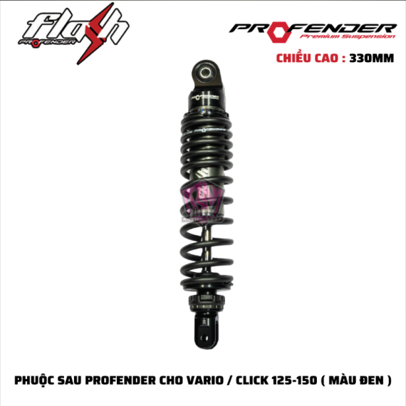 PHUỘC PROFENDER FLASH-SERIES VARIO / CLICK 150 ( MÀU ĐEN )