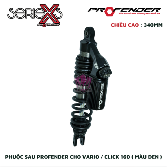 PHUỘC PROFENDER X-SERIES VARIO / CLICK 160 ( MÀU ĐEN )