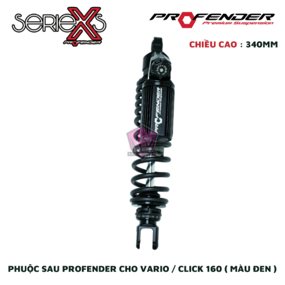 PHUỘC PROFENDER X-SERIES VARIO / CLICK 160 ( MÀU ĐEN )