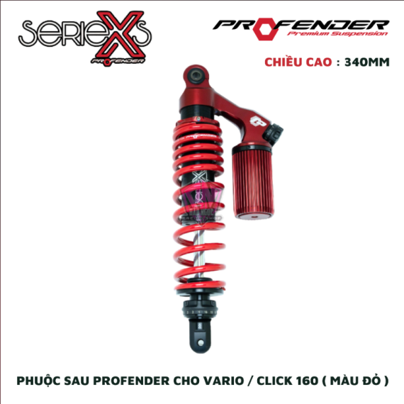 PHUỘC PROFENDER X-SERIES VARIO / CLICK 160 ( MÀU ĐỎ )