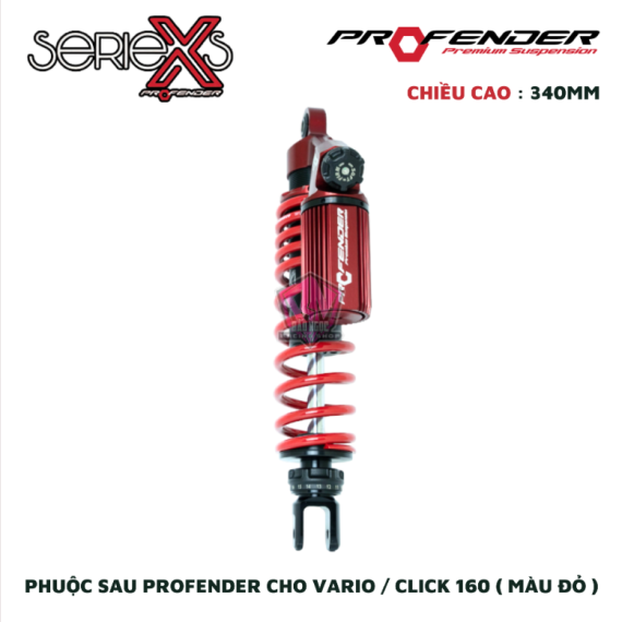 PHUỘC PROFENDER X-SERIES VARIO / CLICK 160 ( MÀU ĐỎ )