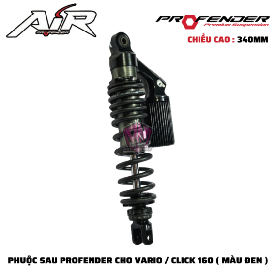 PHUỘC PROFENDER AIR-SERIES VARIO / CLICK 160 ( MÀU ĐEN )