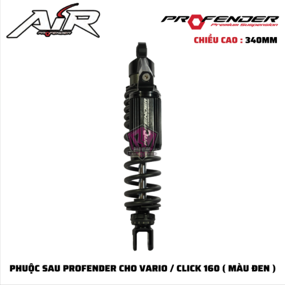 PHUỘC PROFENDER AIR-SERIES VARIO / CLICK 160 ( MÀU ĐEN )