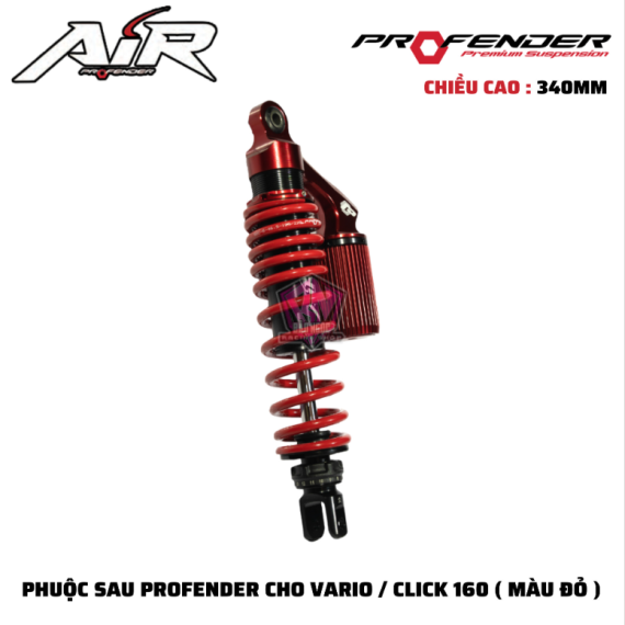 PHUỘC PROFENDER X-SERIES VARIO / CLICK 160 ( MÀU ĐEN )