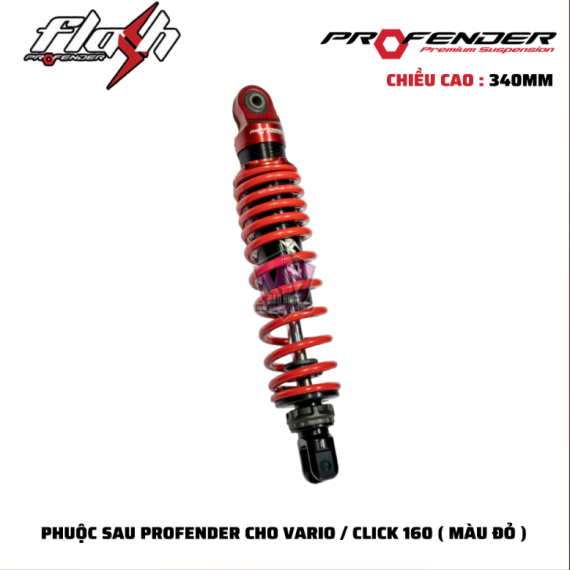 PHUỘC PROFENDER FLASH-SERIES VARIO / CLICK 160 ( MÀU ĐỎ )
