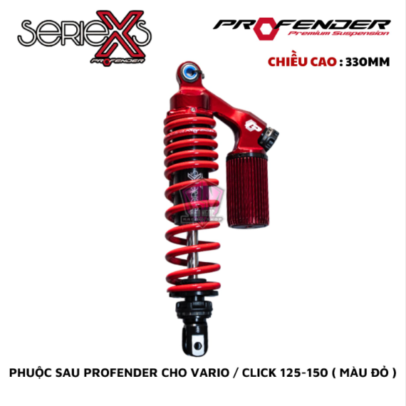 PHUỘC PROFENDER X-SERIES VARIO / CLICK 150 ( MÀU ĐỎ )