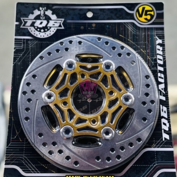 ĐĨA THẮNG TQ6 V5 SIZE 220MM ( MÀU VÀNG )