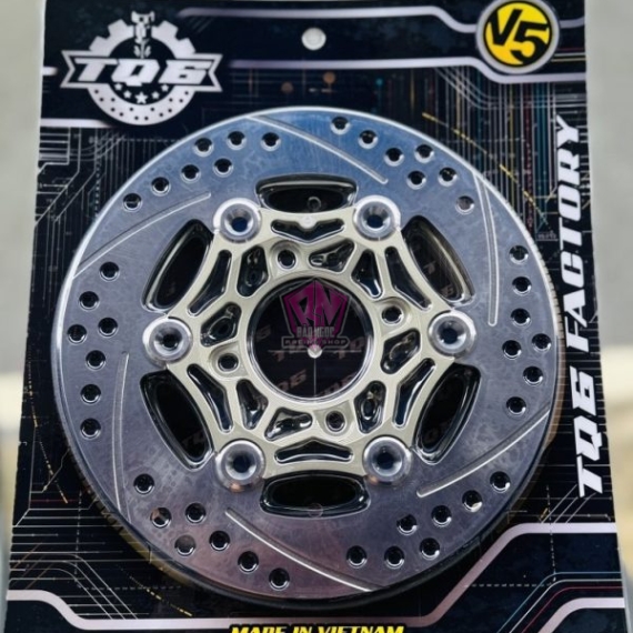 ĐĨA THẮNG TQ6 V5 SIZE 220MM ( MÀU XÁM )