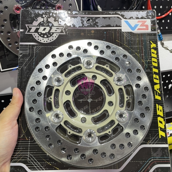 ĐĨA THẮNG TQ6 V3 SIZE 220MM ( MÀU XÁM )