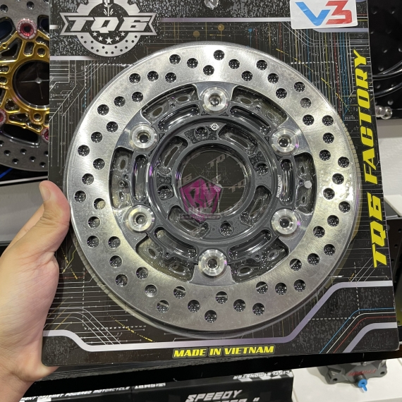 ĐĨA THẮNG TQ6 V3 SIZE 220MM ( MÀU ĐEN )