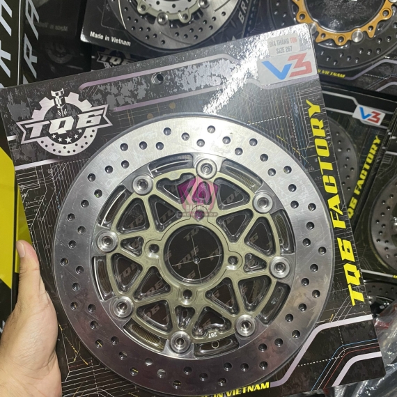ĐĨA THẮNG TQ6 V3 SIZE 267MM ( MÀU XÁM )