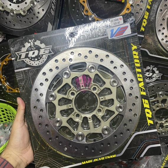 ĐĨA THẮNG TQ6 V2 SIZE 267MM ( MÀU XÁM )