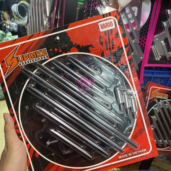CHE KÉT CNC 3D SUPERBIKE VARIO / CLICK 125-150 ( MÀU ĐEN )