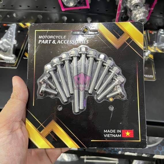 BỘ ỐC INOX LỐC NỒI VARIO / CLICK / AIRBLADE